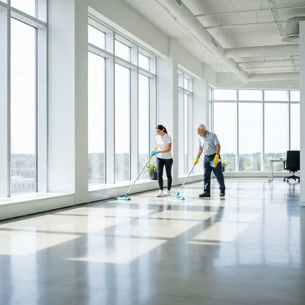 Cleaning services background